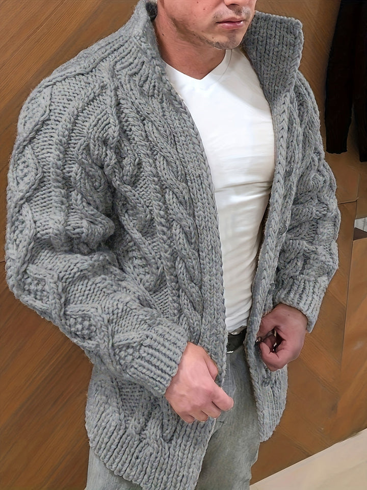 Levoire | Chaud Décontracté Homme Pull Gris foncé