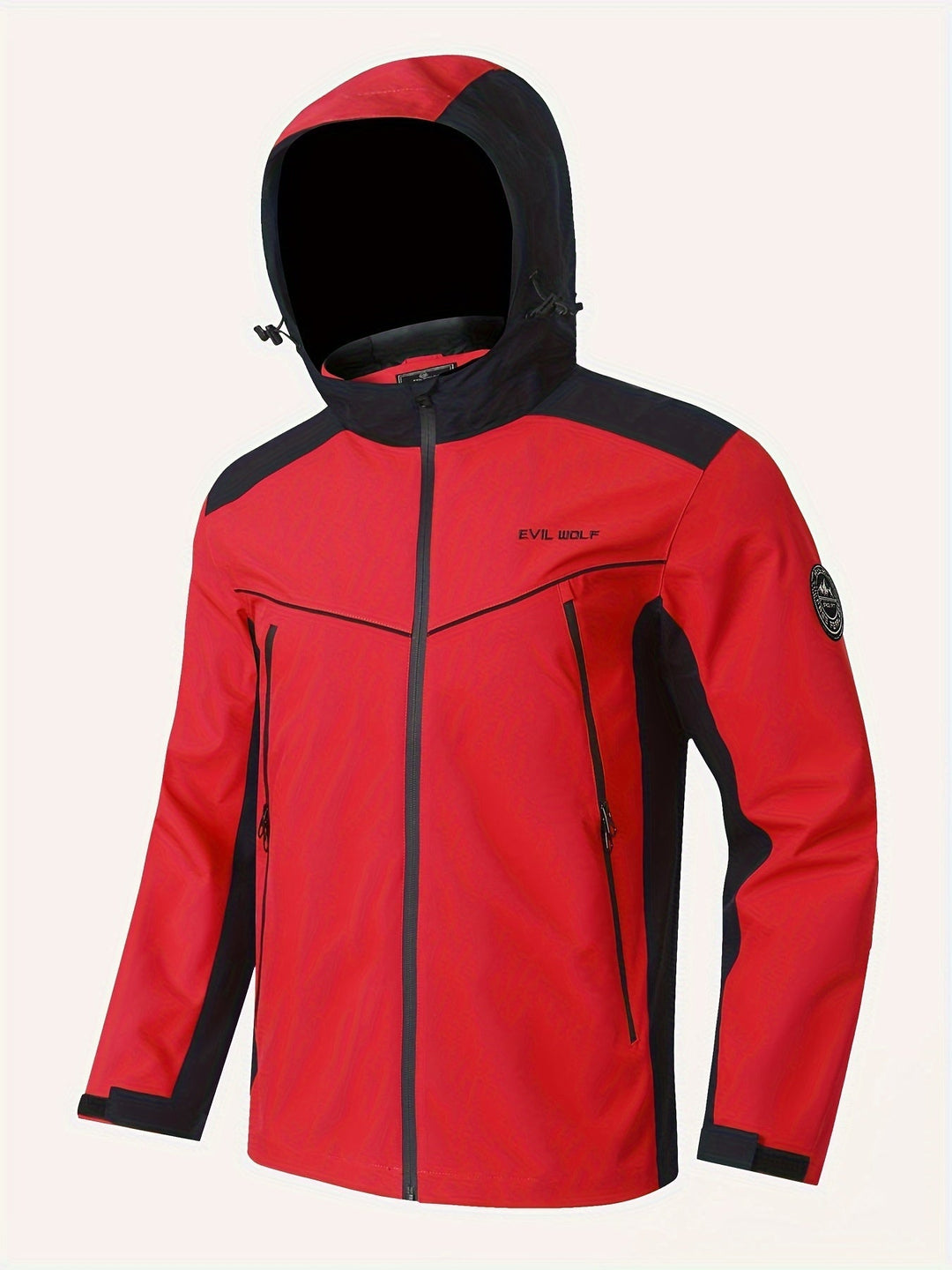 Levoire | Veste De Pluie Rayée Imperméable Pour Hommes Avec Capuche