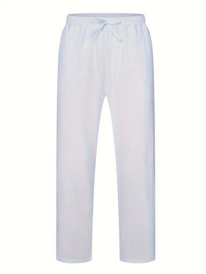 Levoire | Pantalons Décontractés Pour Hommes En Coton Et Lin