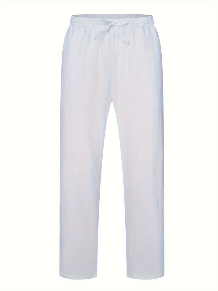 Levoire | Pantalons Décontractés Pour Hommes En Coton Et Lin