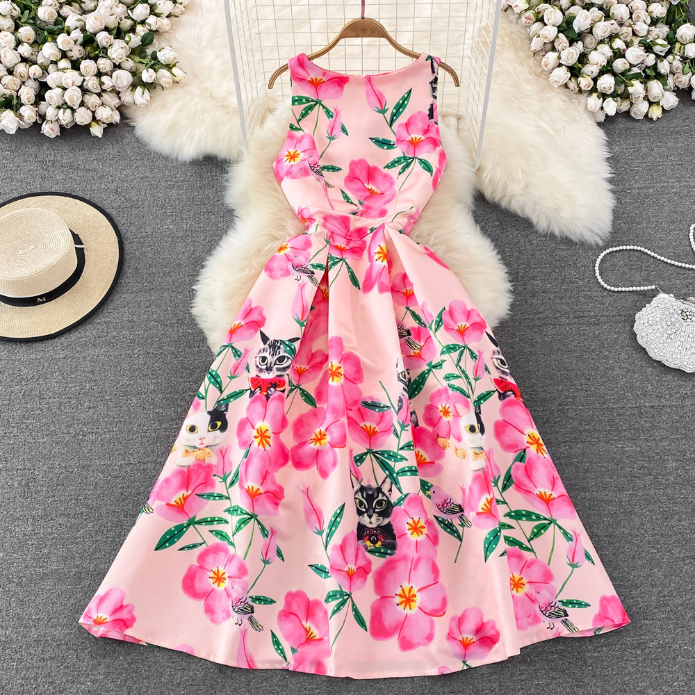 Levoire | Robe trapèze sans manches Rosa