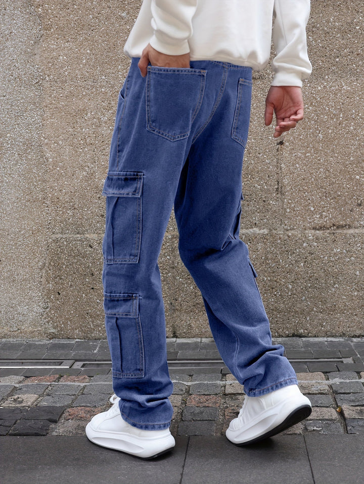 Levoire | Pantalons En Jean Pour Hommes Relaxants Avec Plusieurs Poches