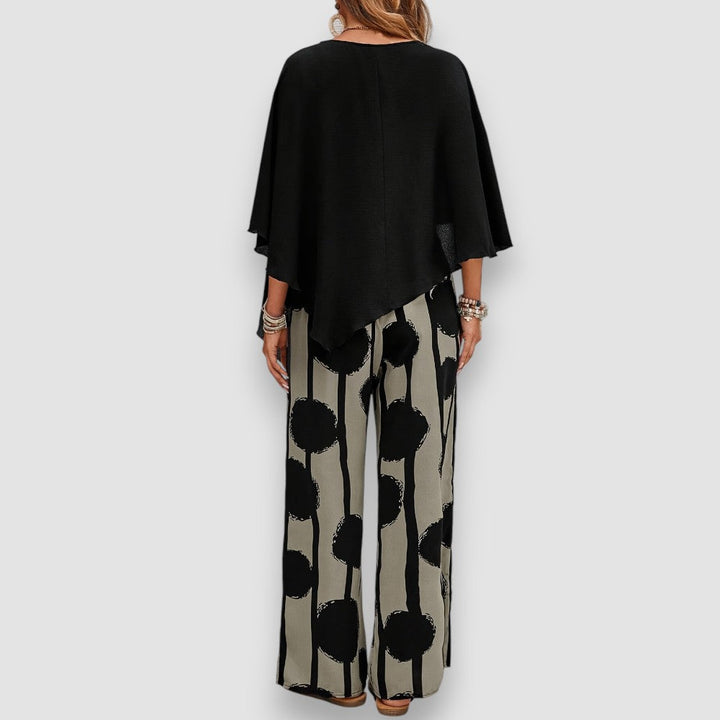 Levoire | Ensemble Deux Pièces Chic Avec Top Asymétrique Pour Femmes