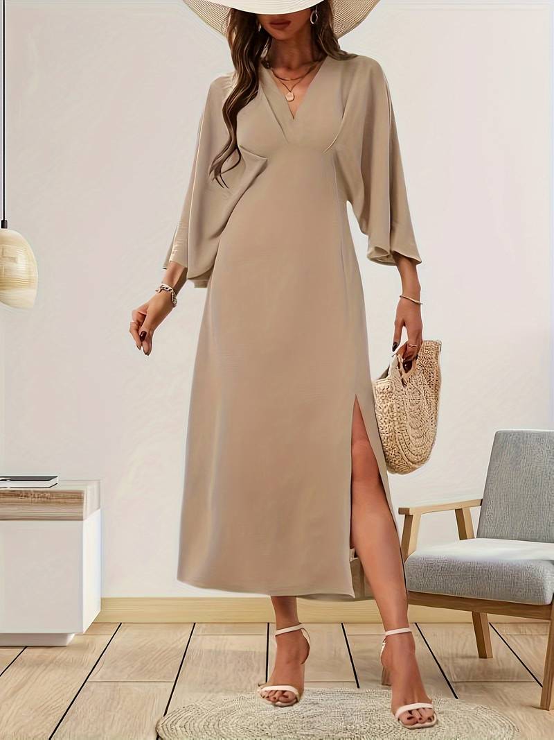 Levoire | Robe À Ligne A Avec Des Manches À Volants
