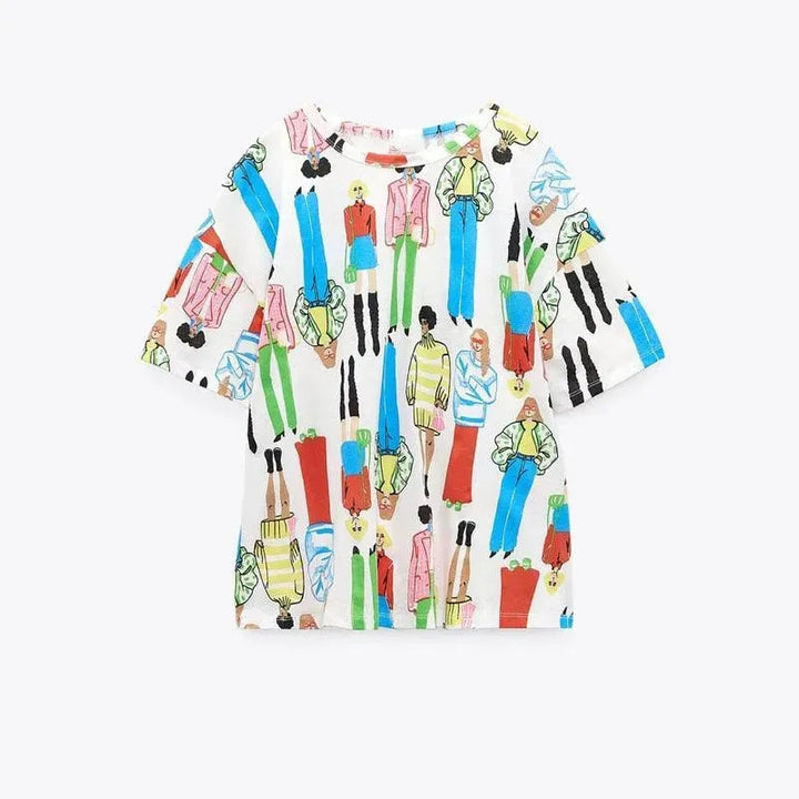 Levoire | t-shirt imprimé à manches courtes pour femmes Image 15