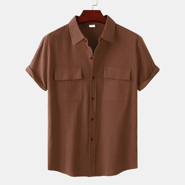 Levoire | Chemise À Manches Courtes Braun