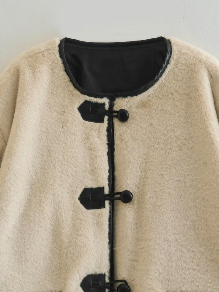 Levoire | Manteau En Laine D'Agneau Avec Liste De Boutonnage Simple
