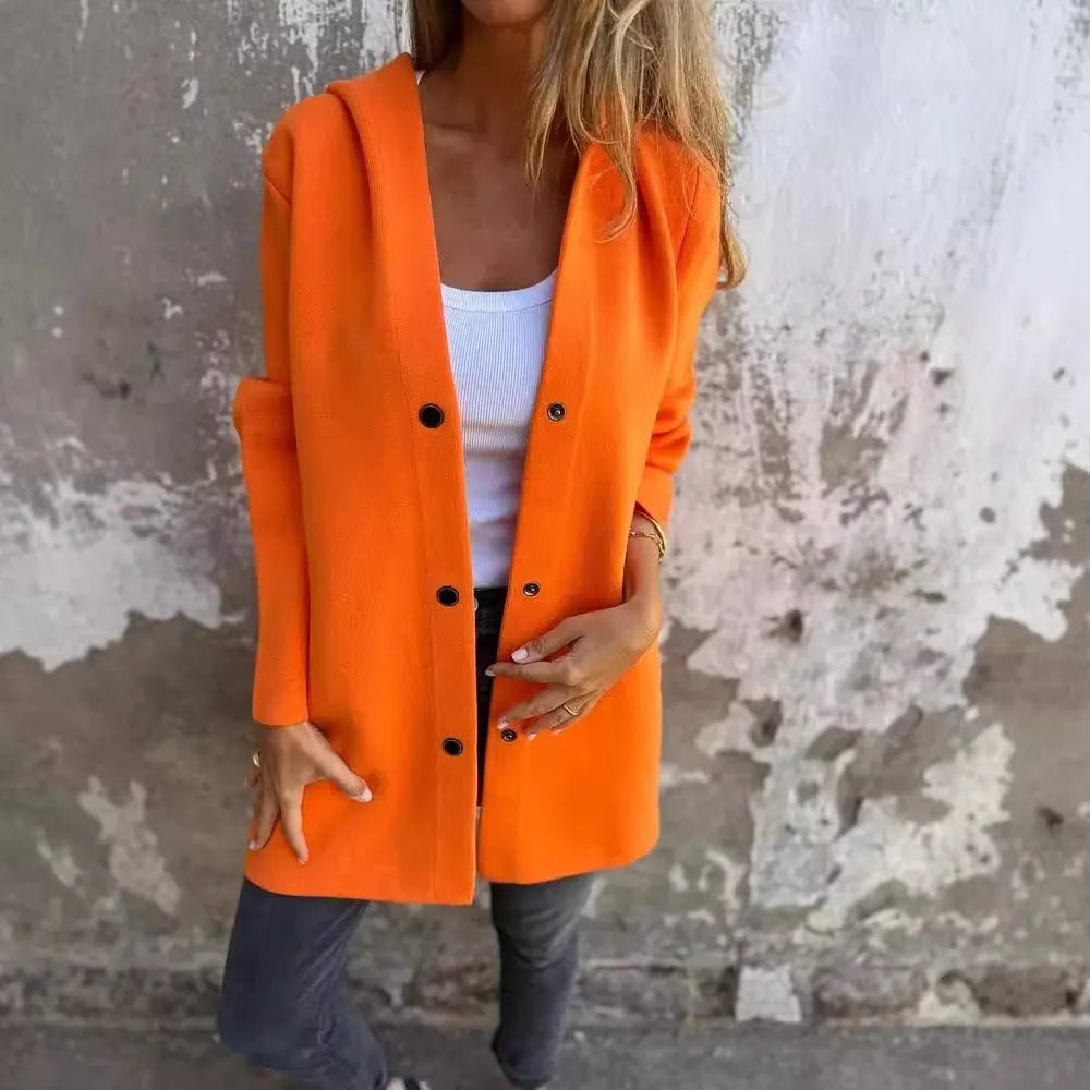 Levoire | Rennokas à un rang sweat à capuche cardigan