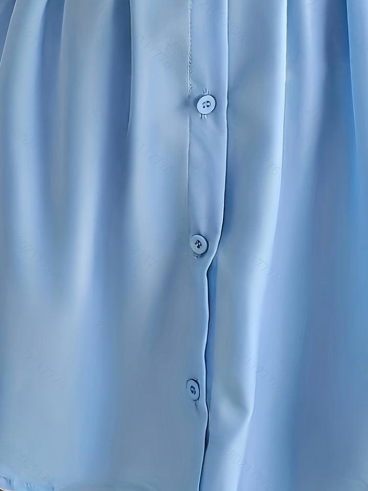 Levoire | Robe Tunique, Avec Taille Froncée Et Manches Lanternes