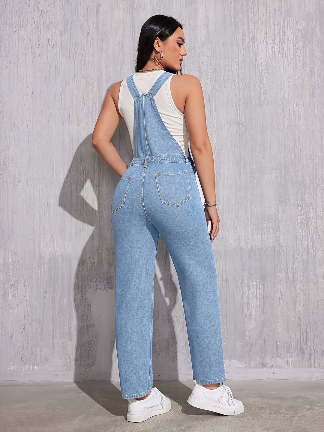 Levoire | Composites Bleu Clair Salopettes En Denim