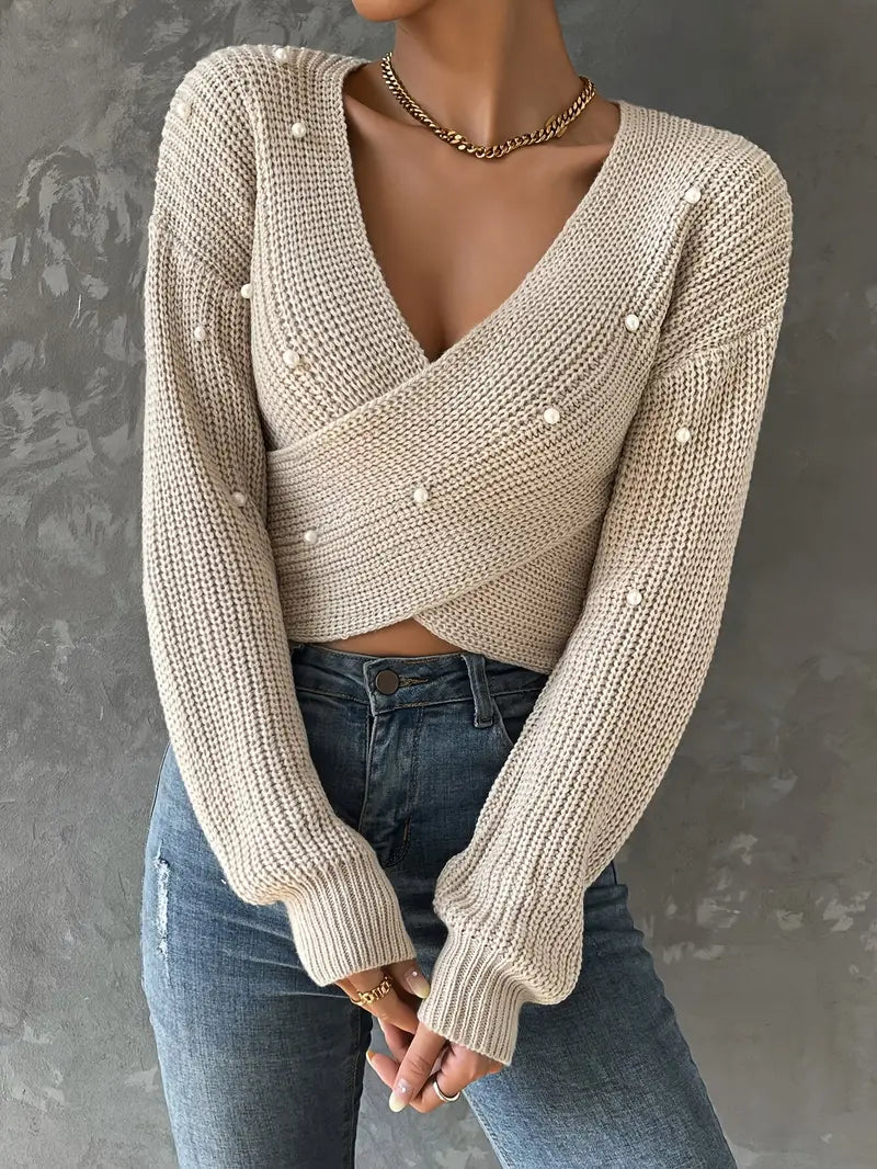 Levoire | Pull Avec Croix De Perles