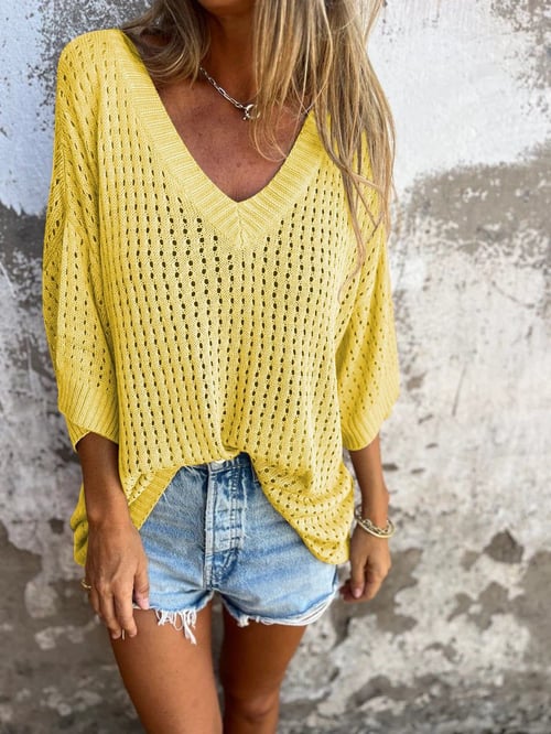Levoire | Chemise Décontractée Élégante Jaune clair