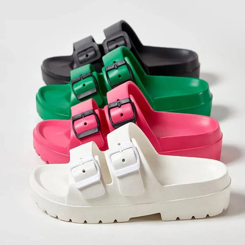 Levoire | Chaussures élégantes à double boucle - Confort et style pour l'été !