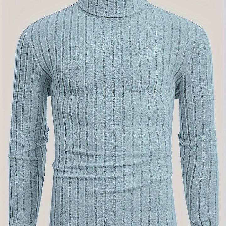 Levoire | Pull En Tricot Rayé Avec Col Pour Hommes