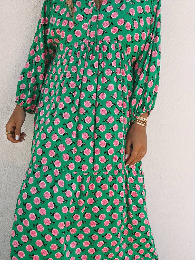 Levoire | Maxi robe femme avec imprimé fleuri