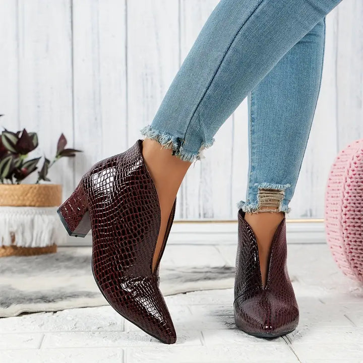 Levoire | Élégants Talons Stiletto pour Femmes Bourgogne