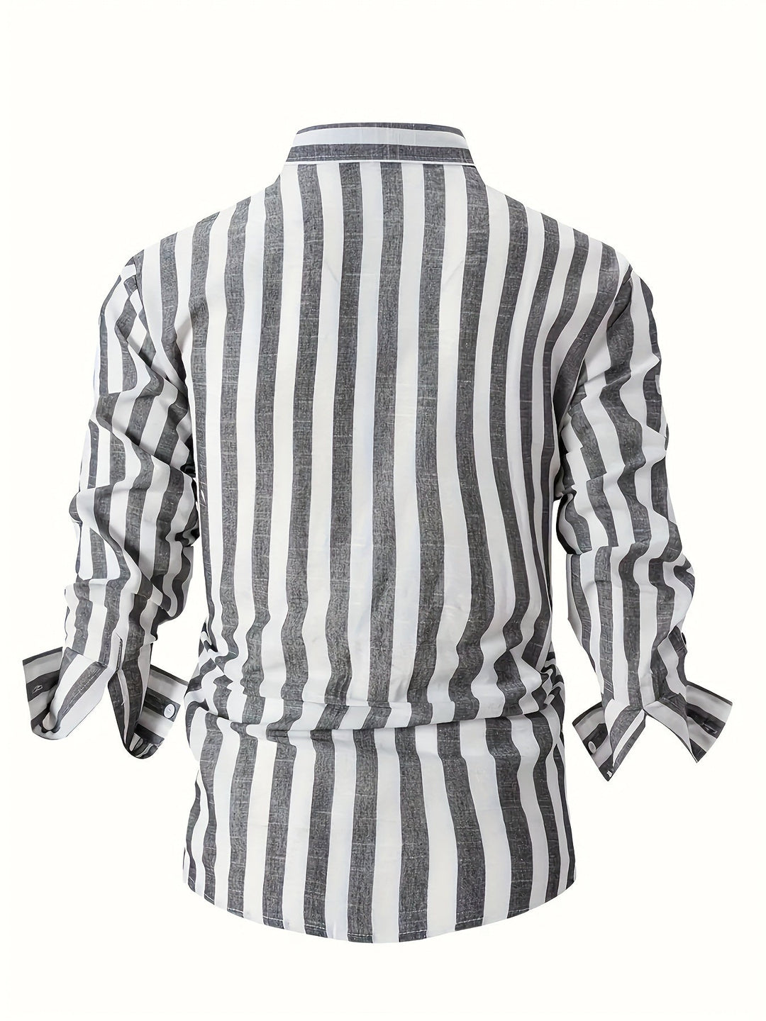 Levoire | Chemise En Coton Lin Rayée Pour Hommes