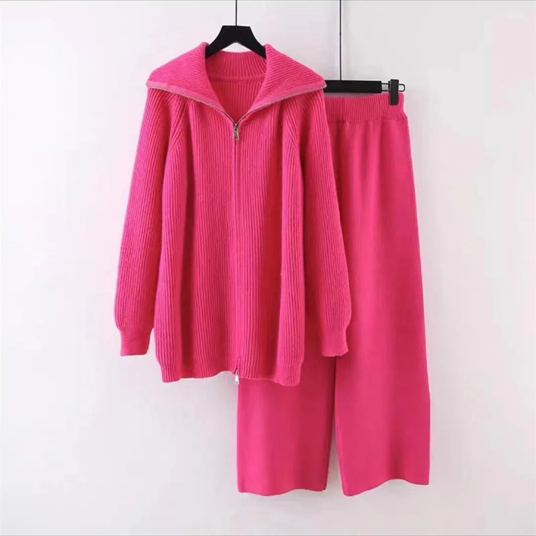 Levoire | Ensemble 2 Pièces Confortable En Tricot Rosa Une taille