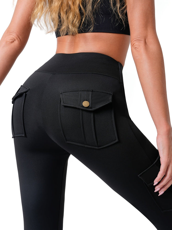 Levoire | Pantalons De Yoga Stretch Élégants À Taille Haute Et Avec Plusieurs Poches