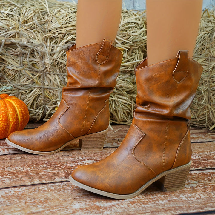 Levoire | Bottes De Cow-Boy Chunky À Talon