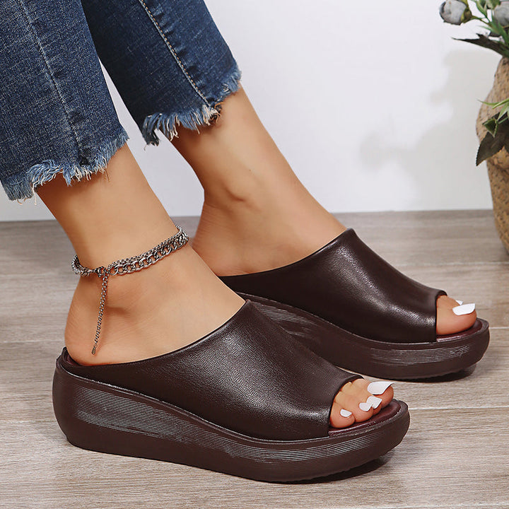 Levoire | Sandales Compensées En Cuir