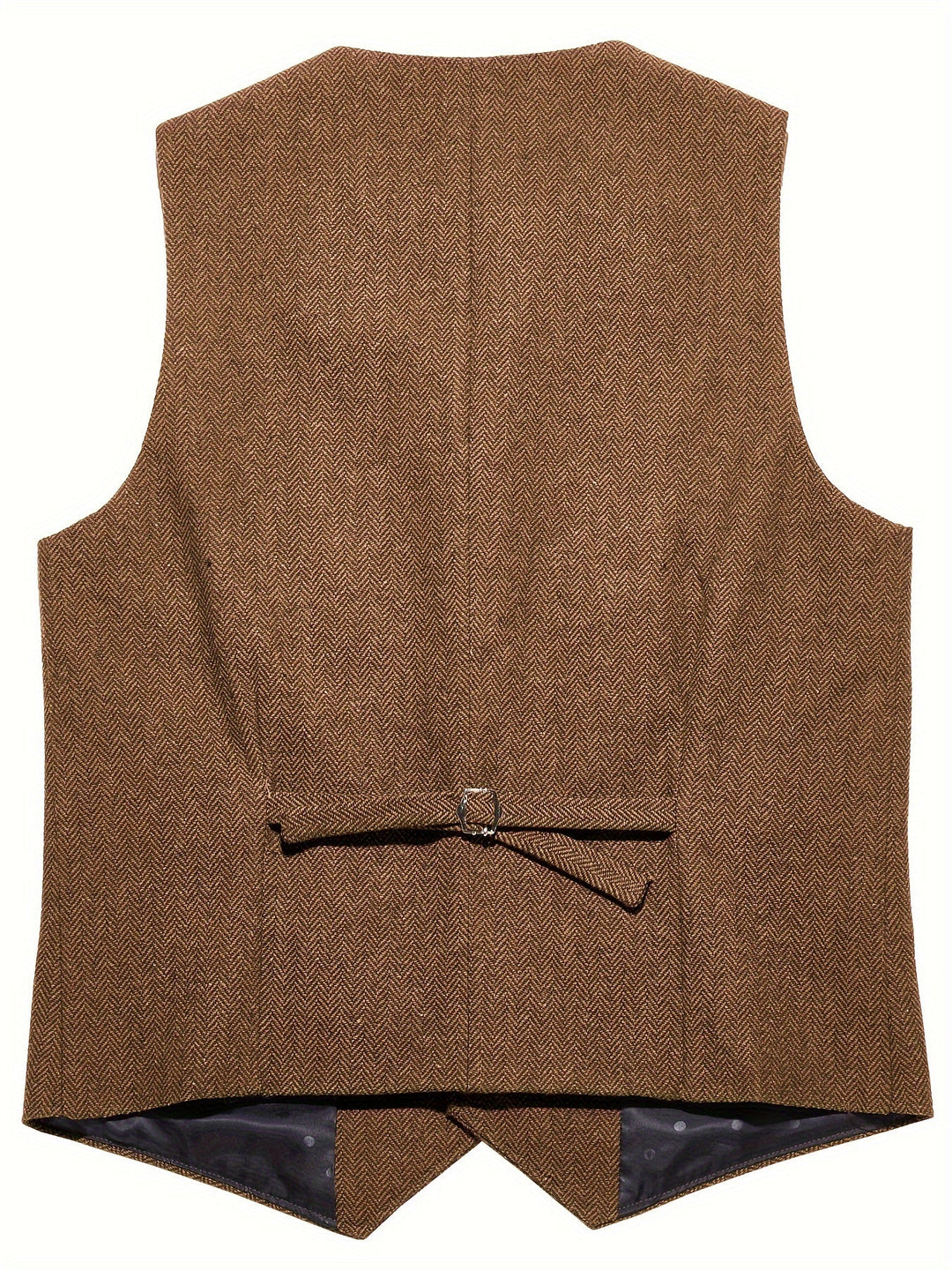Levoire | Gilet En Tweed À Rayures De Poisson En Mélange De Laine Bordeaux Pour Homme