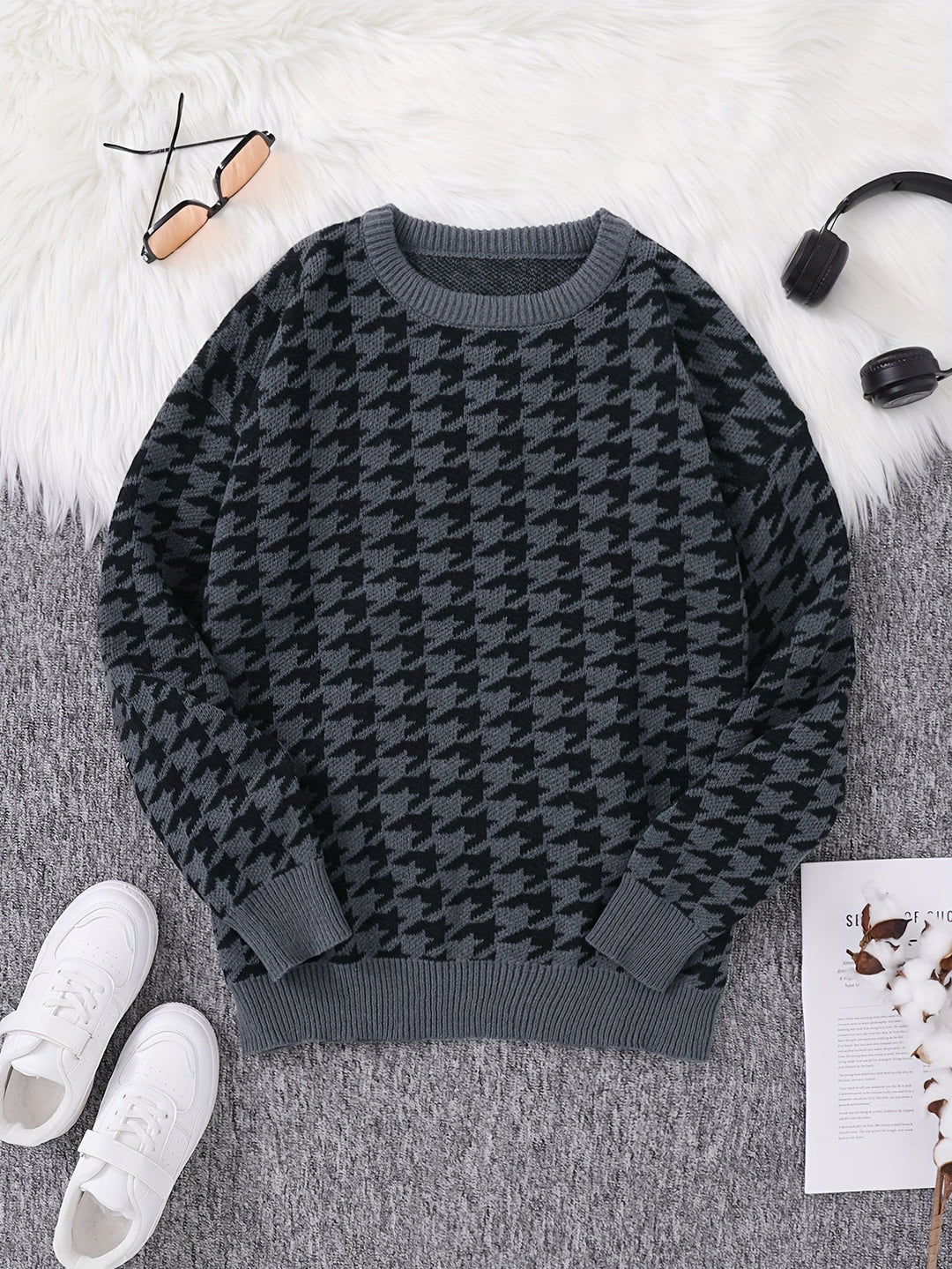 Levoire | Pull Confortable Avec Imprimé À Pois gris