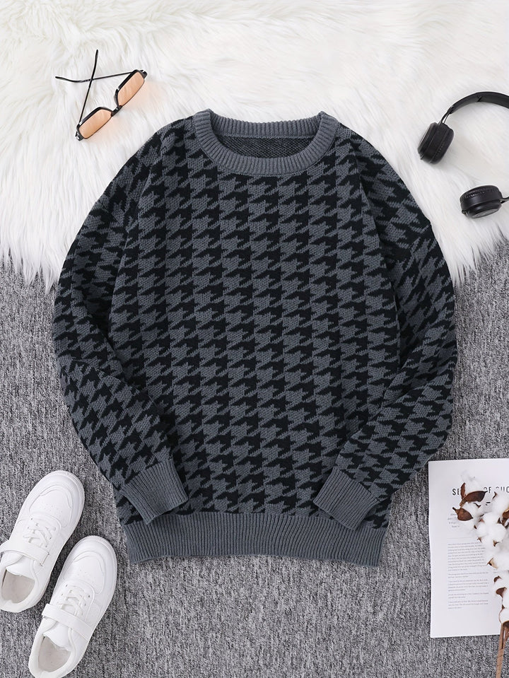 Levoire | Pull Confortable Avec Imprimé À Pois gris