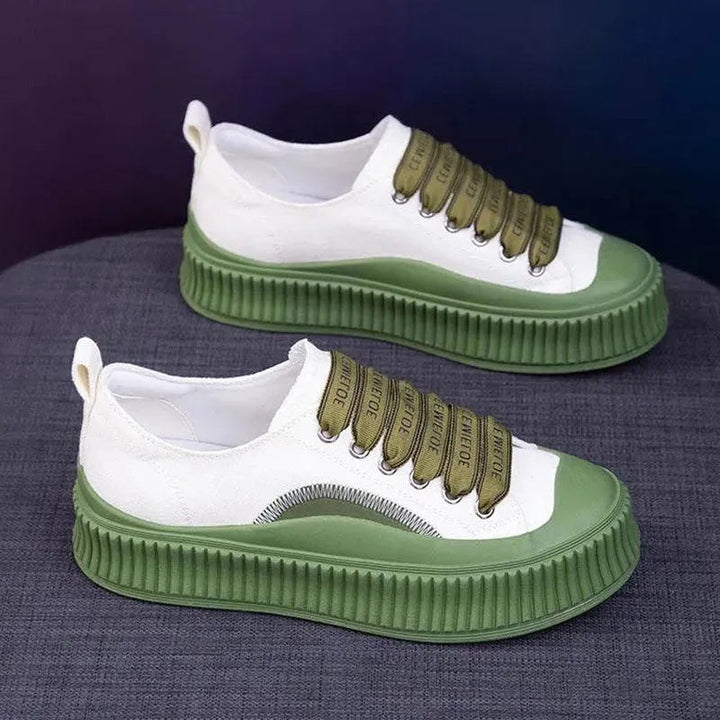 Levoire | Chaussures à semelle rétro épaisse et polyvalente Blanc