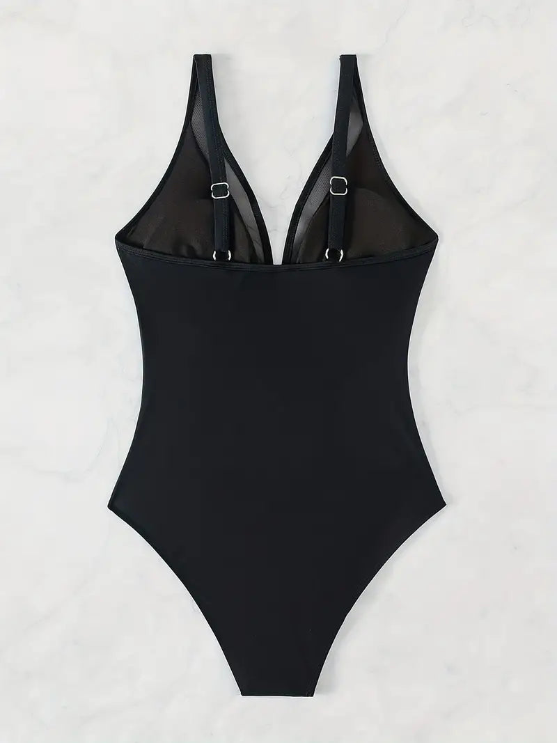 Levoire | Maillot De Bain Une Pièce Avec Panneaux En Mesh Pour Dames