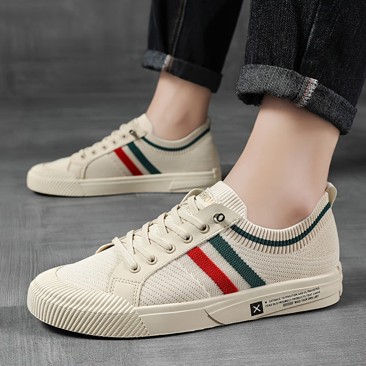 Levoire | Chaussure Colorée Tissée Pour Hommes Beige