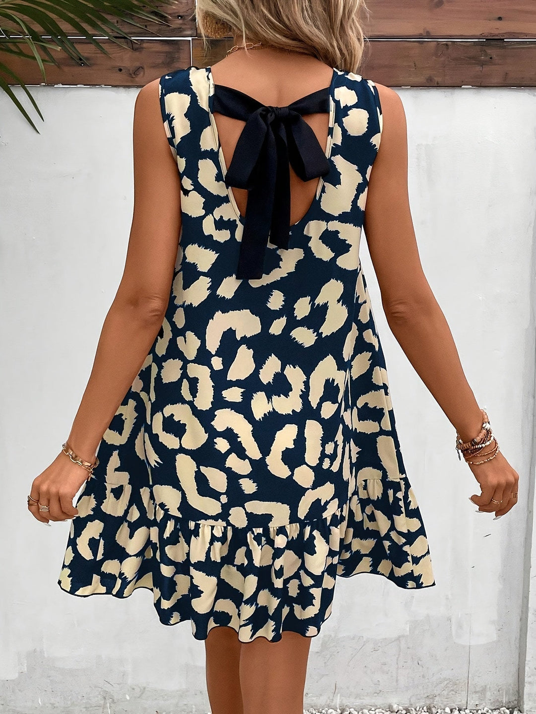 Levoire | Robe Femme En Imprimé Léopard À Dos Ouvert