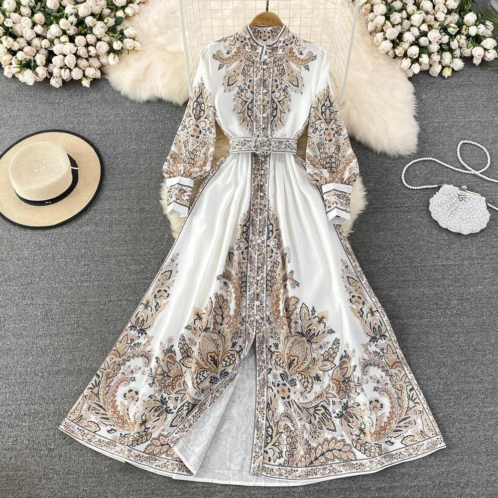 Levoire | Robe à volants avec manches bouffantes D