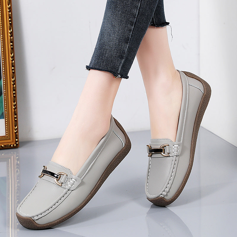 Levoire | Mocassins Plats Confortables Pour Femmes Avec Lacets Raumgrey 38