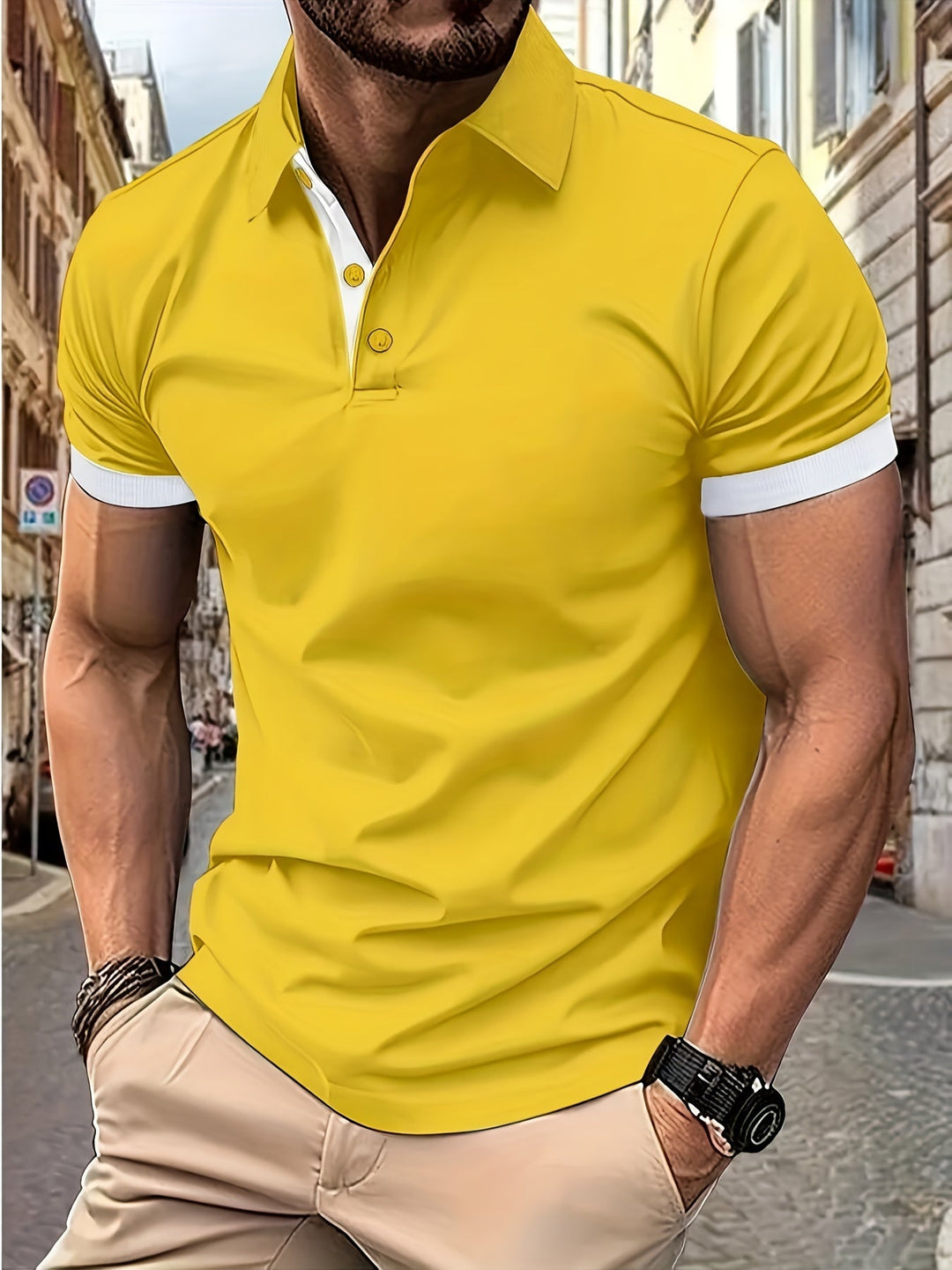 Levoire | Polo-Shirt Pour Le Look D'Été Jaune