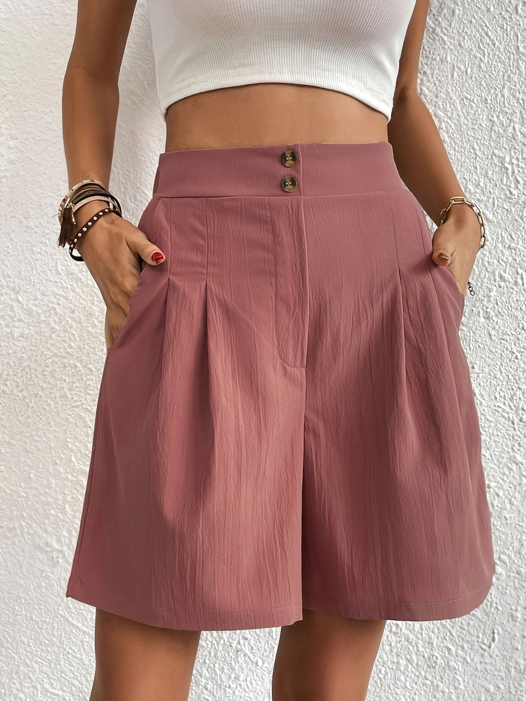 Levoire | Pantalon Court En Coton Pêche