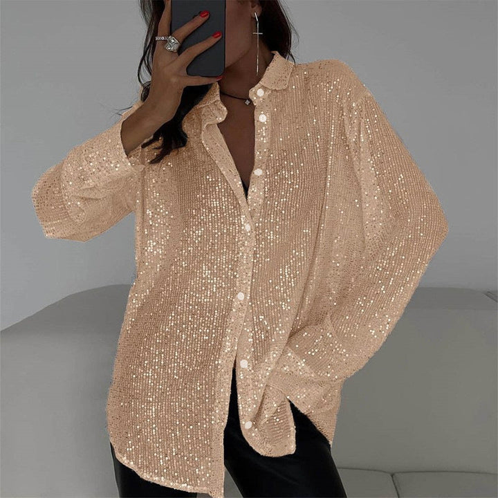Levoire | Super Utilisateur Manteau Paillette Bouton Or