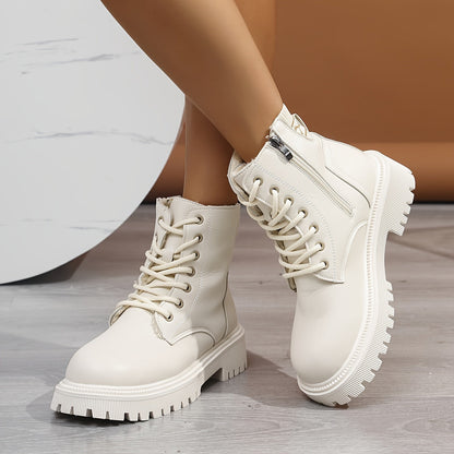 Levoire | Bottine Avec Fermeture Éclair Beige