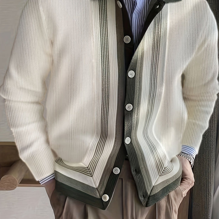 Levoire | Classiquement Rayé Pull Pour Hommes