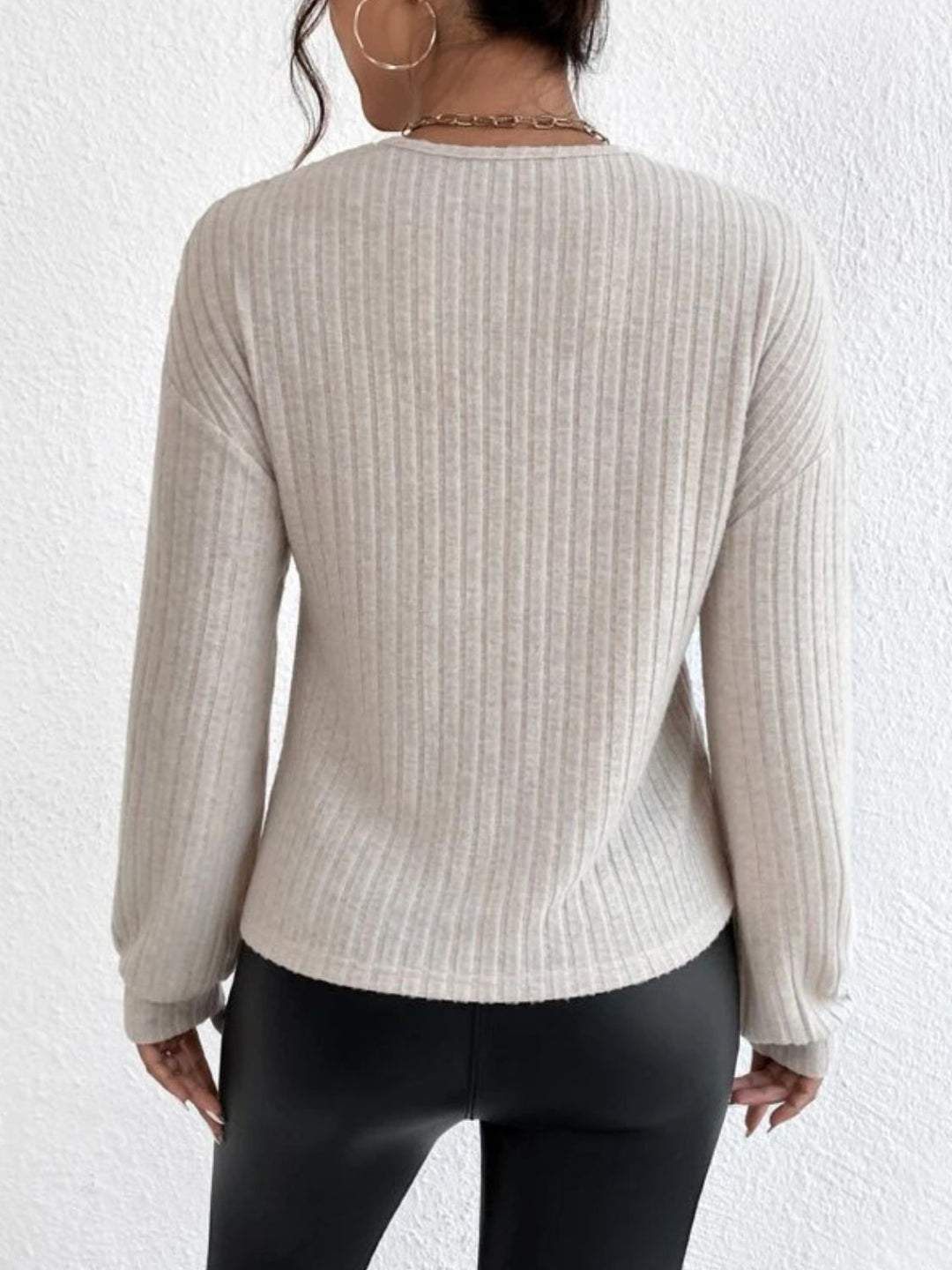 Levoire | Overlock positionnement Goutte Épaule T-shirt à manches longues