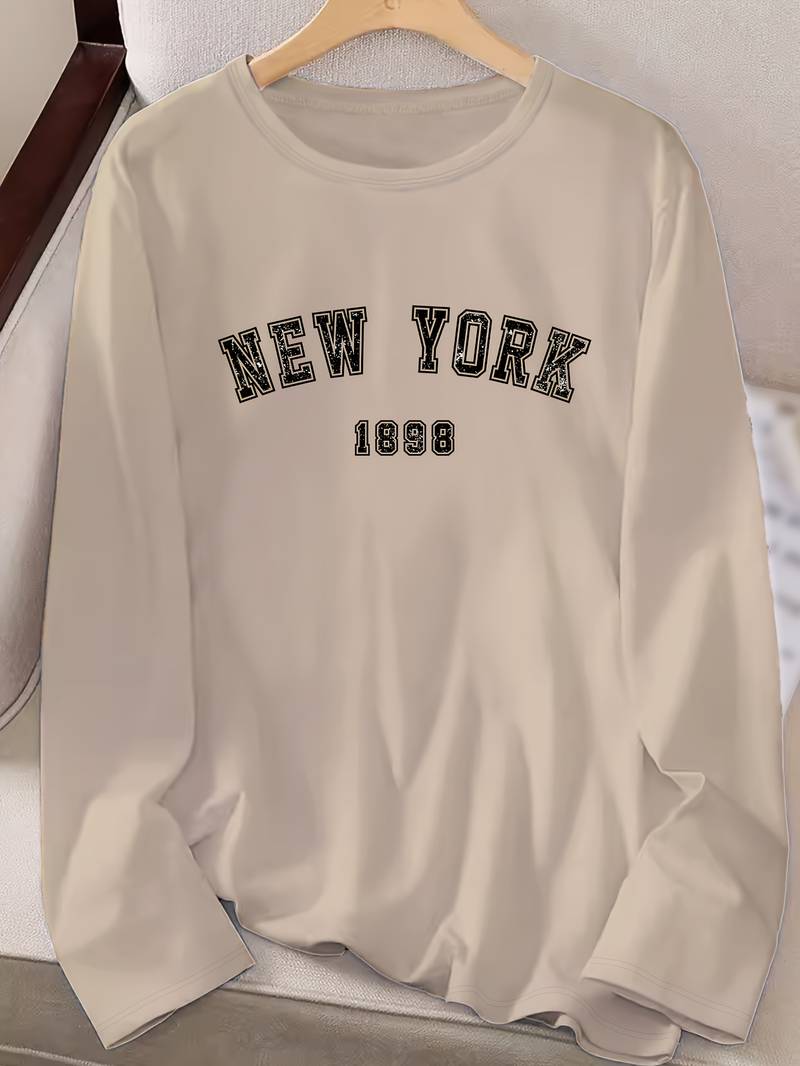 Levoire | T-Shirt À Col Rond Avec Impression New York