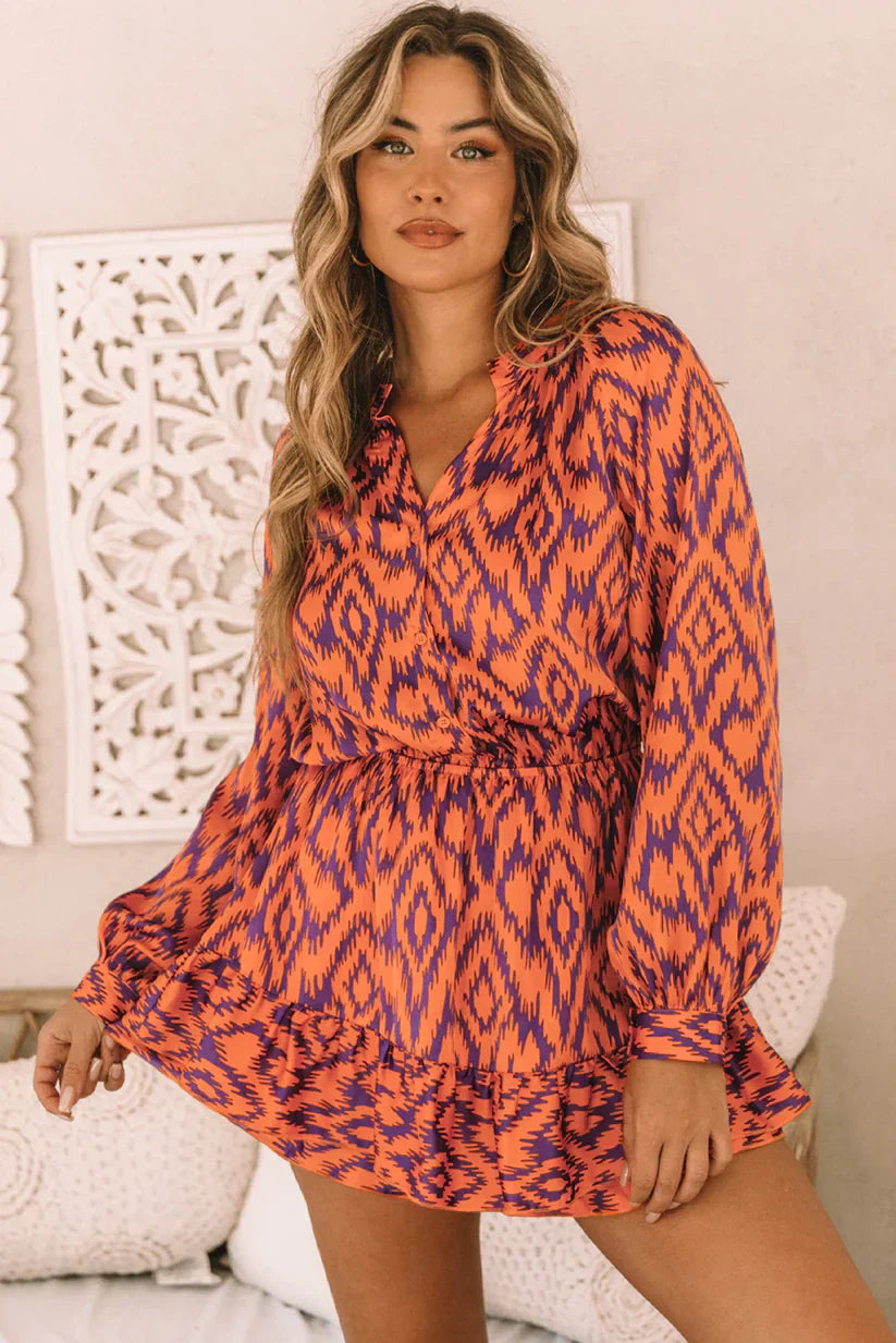Levoire | Robe Mini Avec Motif Géométrique
