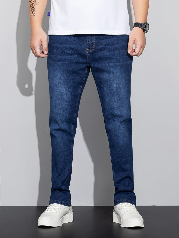 Levoire | Jeans Rentot En Denim Uni Bleu