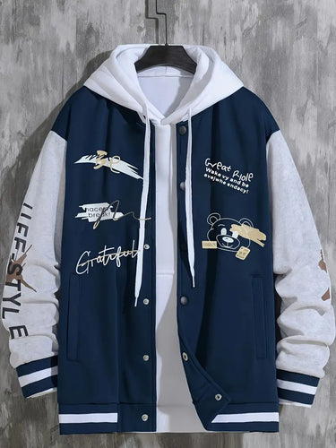 Levoire | Veste De Baseball Avec Capuche Pour Hommes