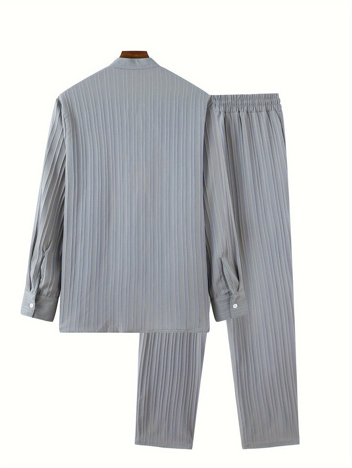 Levoire | T-Shirt À Manches Longues Unicolore Et Pantalons De Survêtement