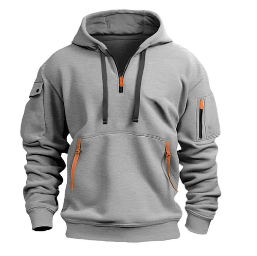 Levoire | Sweat à capuche à fermeture éclair semi-ouverte