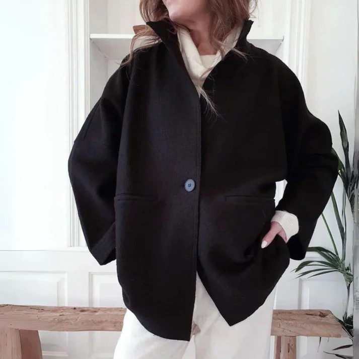 Levoire | Gilet Unicolore À Manches Longues Noir
