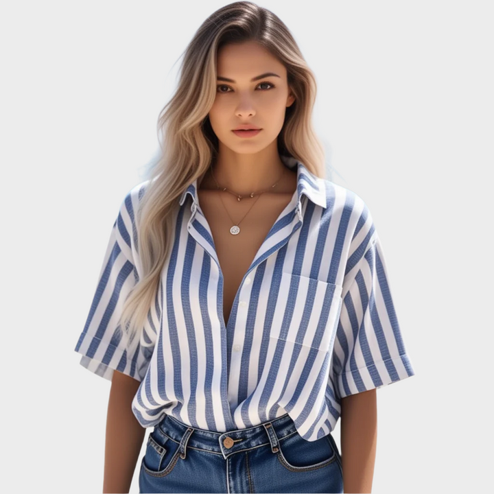 Levoire | Chemise En Lin Rayée Pour Femmes