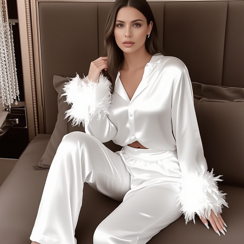 Levoire | Ensemble De Vêtements De Nuit En Satin Pour Femmes