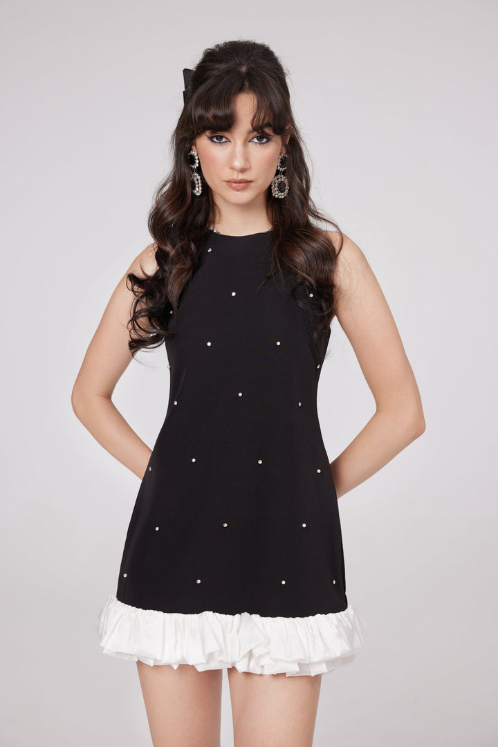 Levoire | Robe Mini Brillante Noire